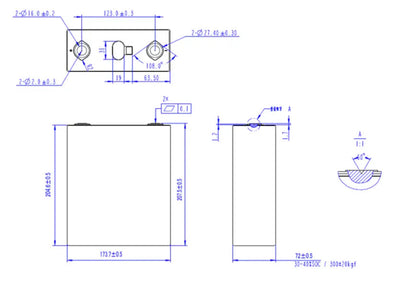 New Grade A EVE LF280K LiFePO4 Battery, Box of Four Higher Wire Inc.